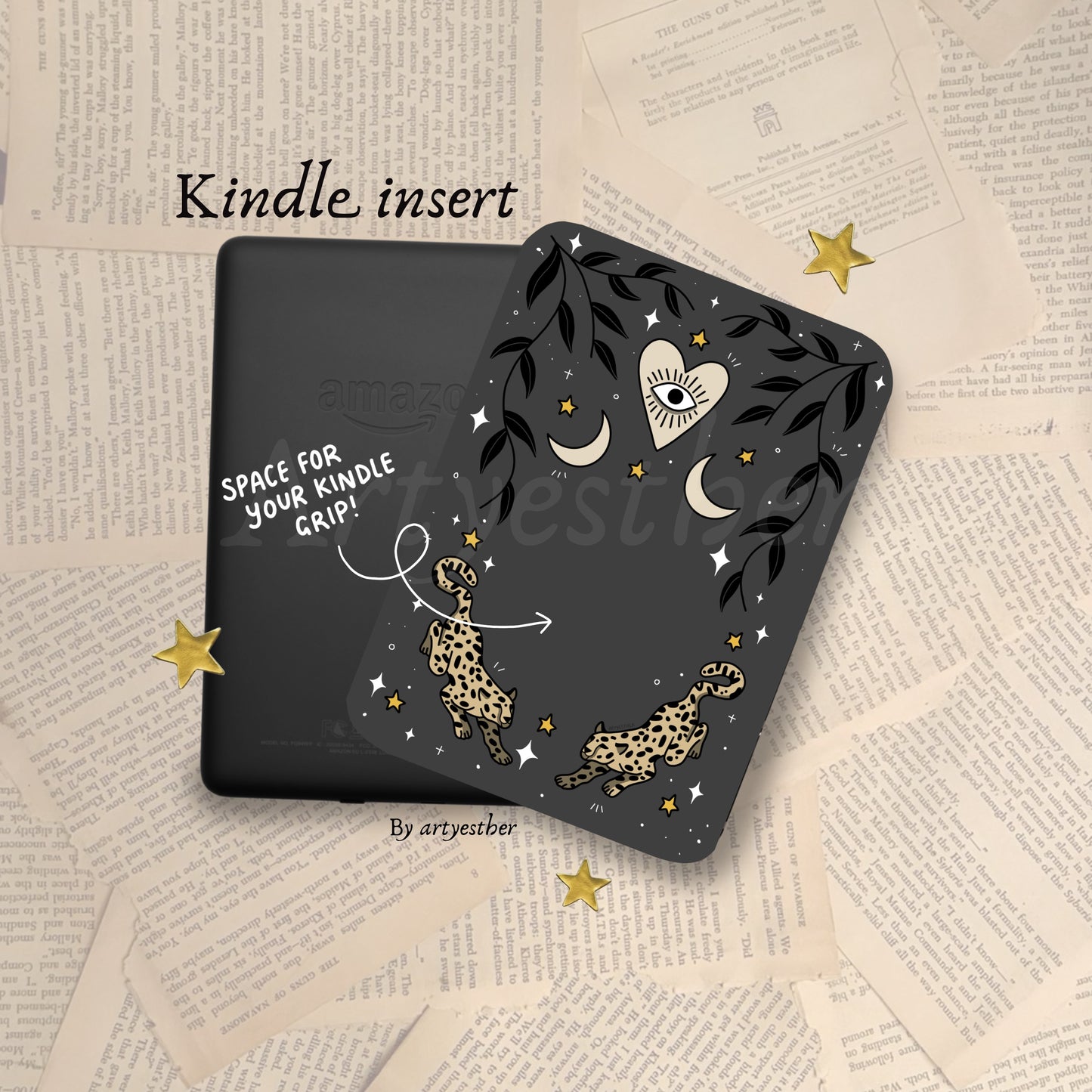 Celestial Leopard E-reader Insert