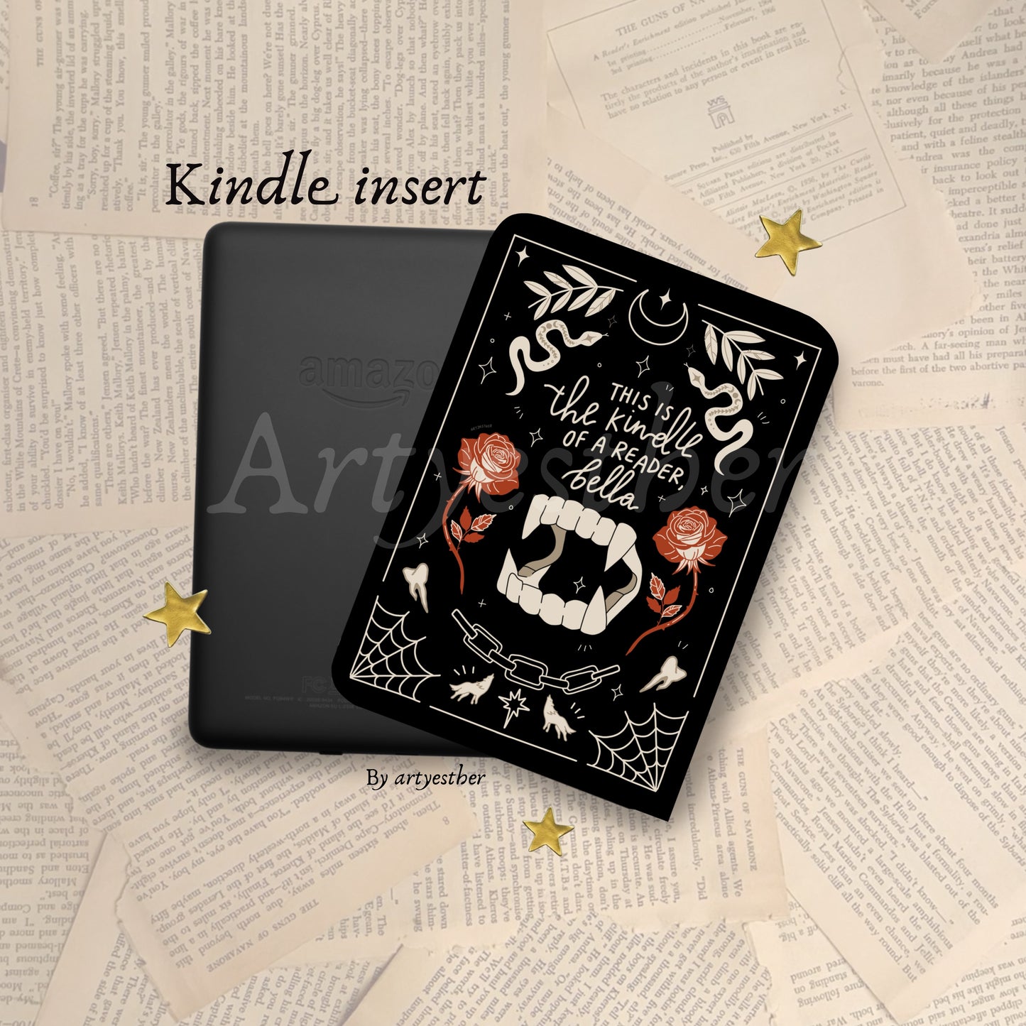 The Kindle of a reader, Bella 🩸 E-reader insert