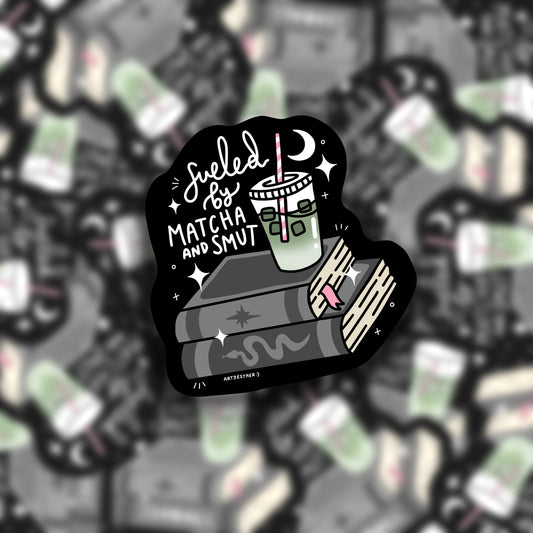 Matcha and smut sticker